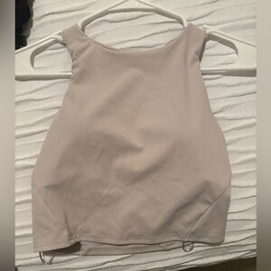 Cream tcec workout top